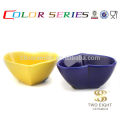 microwave ceramic heart shape bowl , colors deep bowl for wholesale